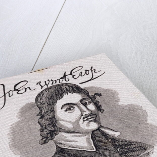 Portrait of John Winthrop from 'Connecticut Historical Collections', by John Warner Barber, 1856 by American School