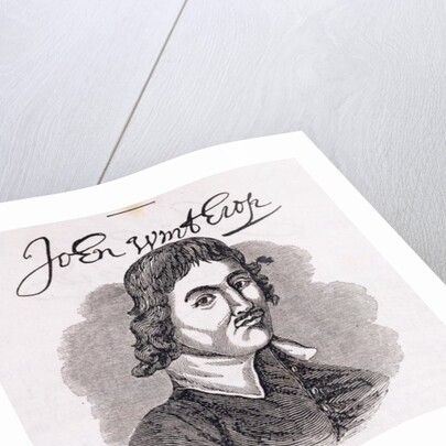 Portrait of John Winthrop from 'Connecticut Historical Collections', by John Warner Barber, 1856 by American School