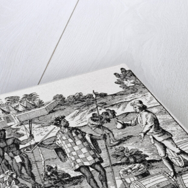 Spaniard Bartering with Natives of Patagonia by German School