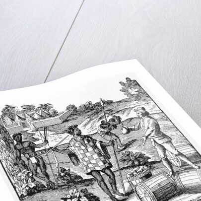 Spaniard Bartering with Natives of Patagonia by German School