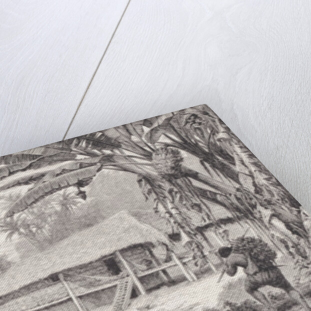 House of a wealthy India-rubber collector by American School