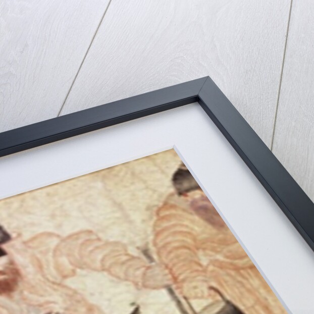 Mongolian Nomads with a Donkey by Artist Unknown