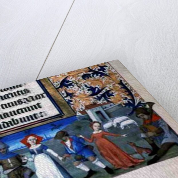 Lat 873 f.21 Dance of the shepherds by French School