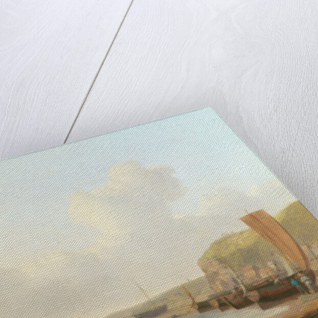 Merchant buying fish by William Anderson