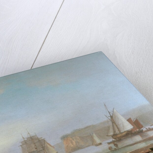 Shipping in an Estuary by Thomas Luny