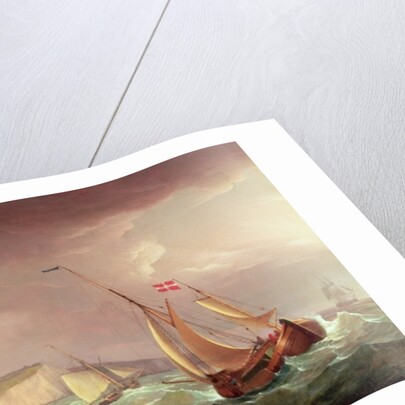 Shipping off Dover by Thomas Whitcombe