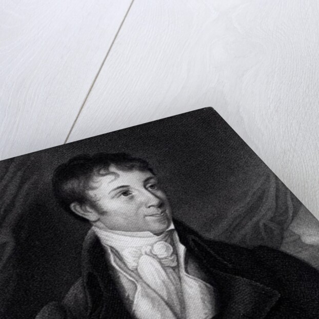 Charles Brockden Brown engraved by John B. Forrest from a miniature, 1805 by William Dunlap