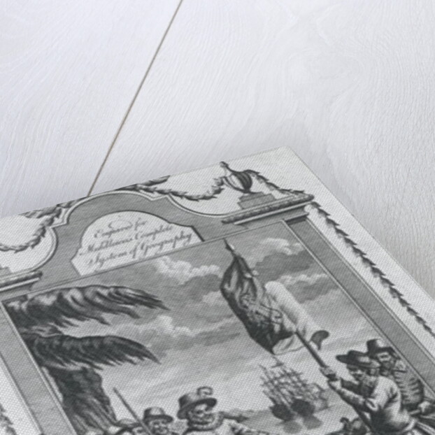 Sir Walter Raleigh ordering the standard of Queen Elizabeth to be erected on the coast of Virginia, 1584 by Taylor Taylor