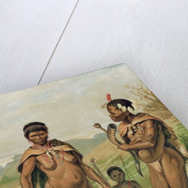 A Bosjesman Family, frontispiece from 'The History of Mankind', Vol.1, by Prof. Friedrich Ratzel, 1896 by Mutzel Mutzel