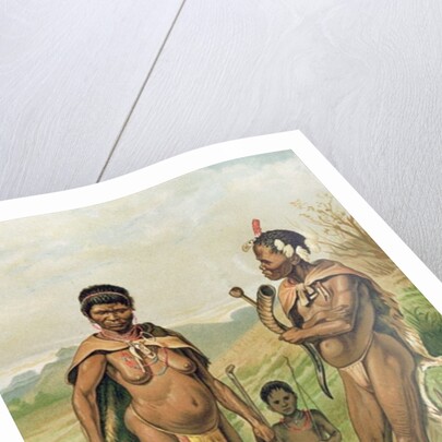 A Bosjesman Family, frontispiece from 'The History of Mankind', Vol.1, by Prof. Friedrich Ratzel, 1896 by Mutzel Mutzel