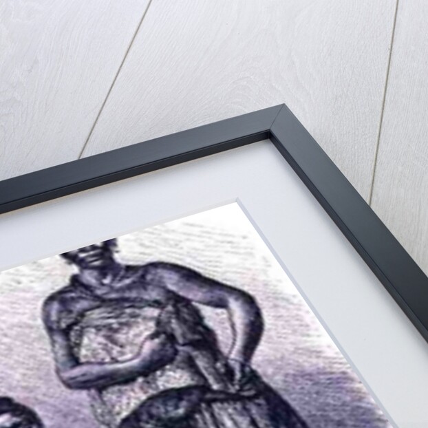 Village chief of the Loango Coast, with wife and dignitary by English School