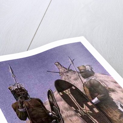 Nyam-nyam warriors by Richard Buchta (after)