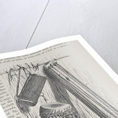 African drums by English School