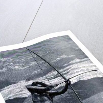 A Veddah of Ceylon shooting with the bow by Emil Schmidt