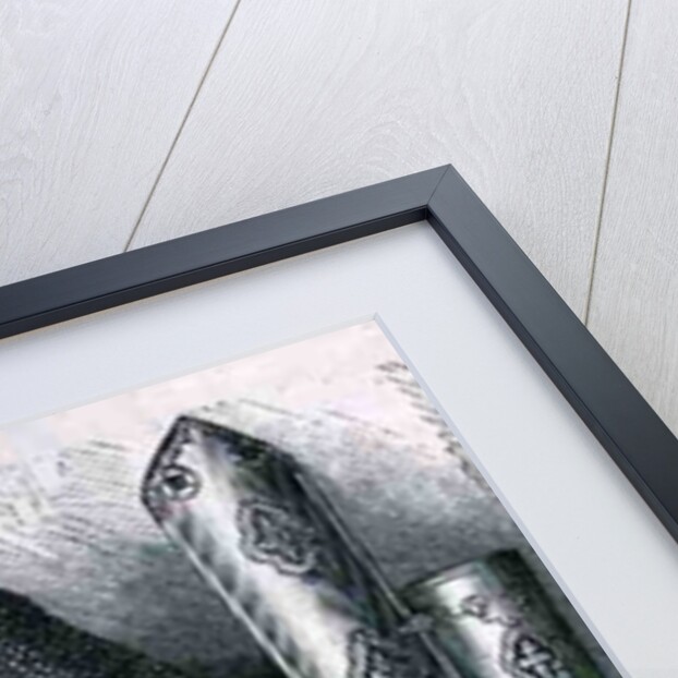 Indian panoply consisting of helmet, tunic, gauntlets and shoes from Bhuj by English School