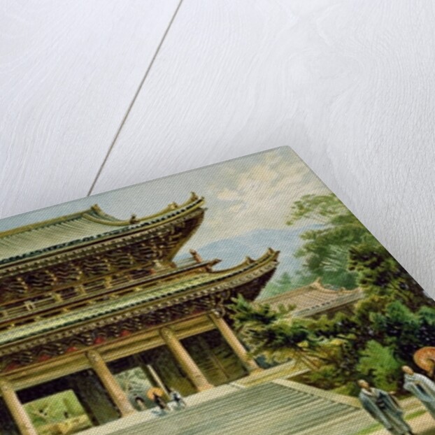 Buddhist temple at Kyoto, Japan by Ernst Heyn