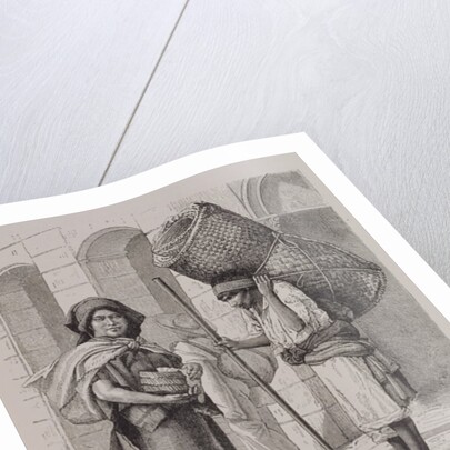 Mexican Tortillera and Straw Mat Seller by Etienne Ronjat