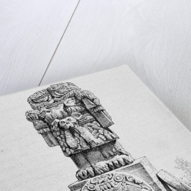 Statue of the Goddess Coatlicue by P. Sellier