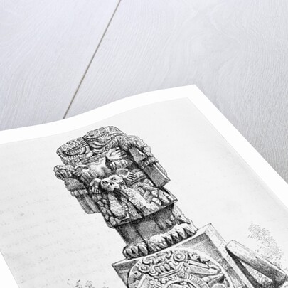 Statue of the Goddess Coatlicue by P. Sellier