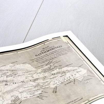 Map of the Island of Santo Domingo by English School