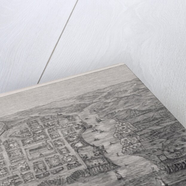 Old Santo Domingo City at the time of Drake's expedition by English School