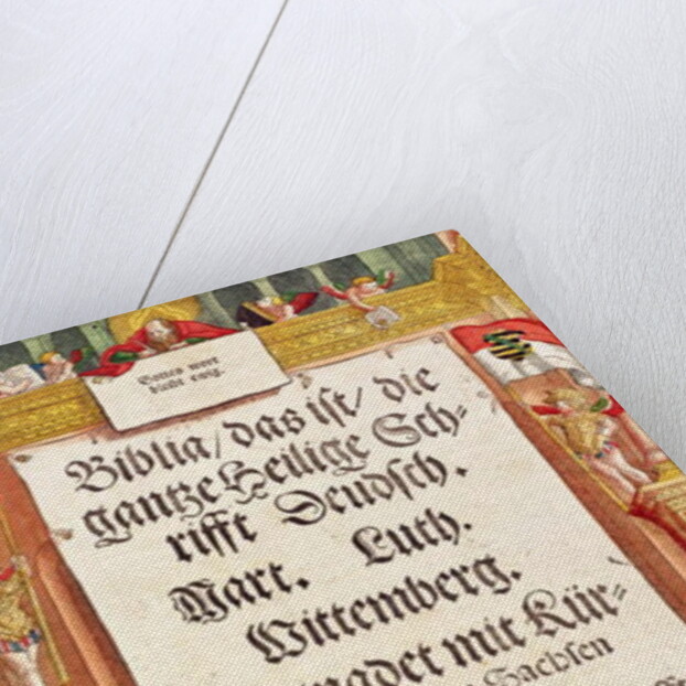 Title page from the Luther Bible, c.1530 by German School
