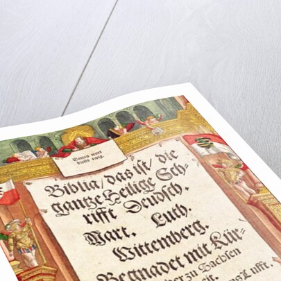 Title page from the Luther Bible, c.1530 by German School