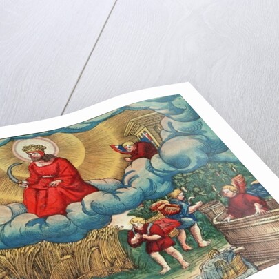 Revelations 14:14 The Reaper, Vision of Armageddon by German School