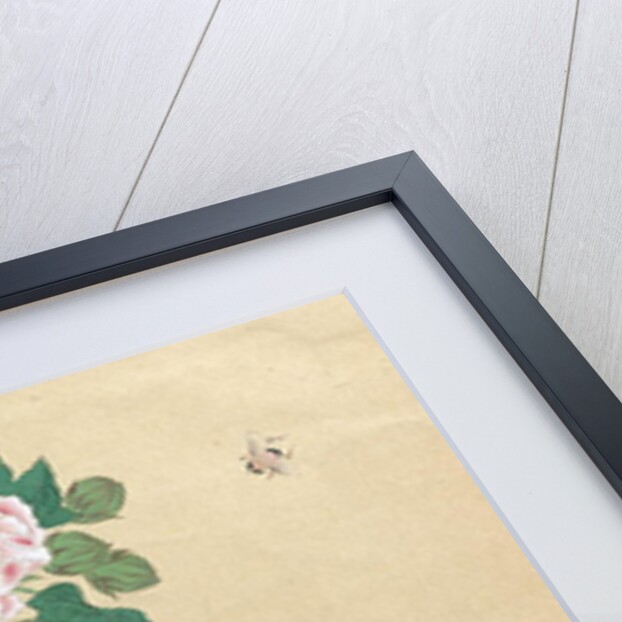 Bee and peony by Ichimiosai by Anonymous