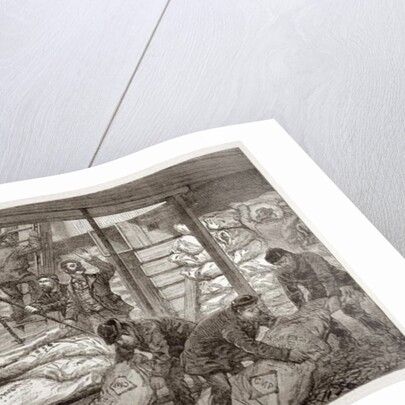 Landing Australian Frozen Meat from Sydney in the South West India Dock, Millwall by English School