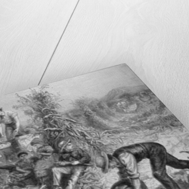 American Husbandry: Gathering Pumpkins and Husking Maize by English School