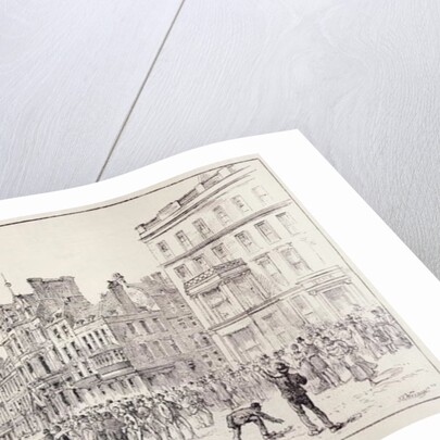Riots in the West End of London: Mob in St. James's Street, Opposite the New University Club by English School