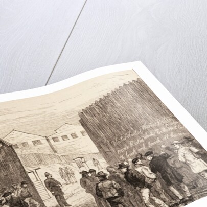 The Unemployed of London: Inscription on the Gates, West India Docks by English School