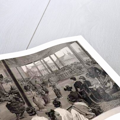 The British in Burmah: A Pooay at the Palace, Mandalay, Before Lady Dufferin and Burmese Ladies by English School
