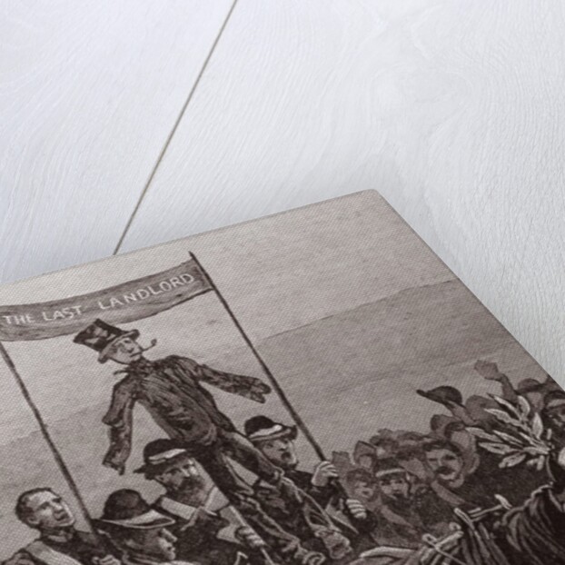 Demonstration on Mr Parnell's Estate, Avondale, Wicklow: The Effigy of the Last Landlord by English School