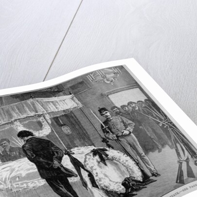 The Funeral of Garibaldi at Caprera: The Body Lying in State by English School