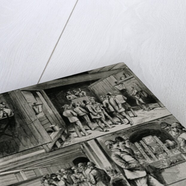 The Channel Tunnel Works at Dover: Going Down in the Cage; Arrival at the Bottom of the Shaft; Swindon Junction; Compressed Air-Boring Machine; Section of Tunnel by English School