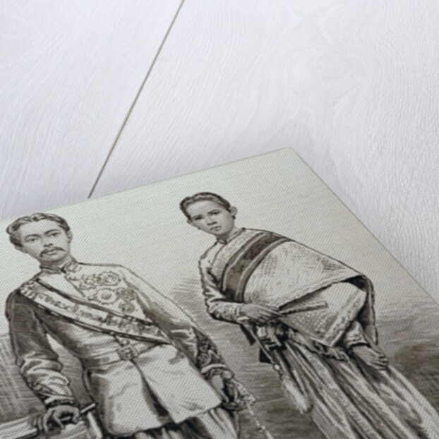 The King and Queen of Siam by English School