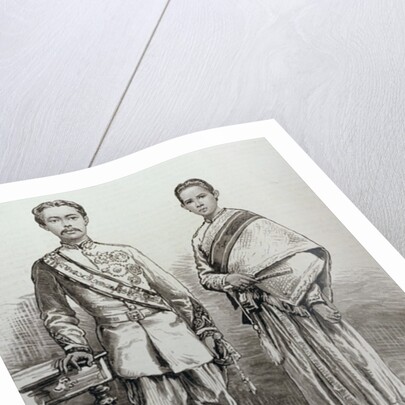 The King and Queen of Siam by English School