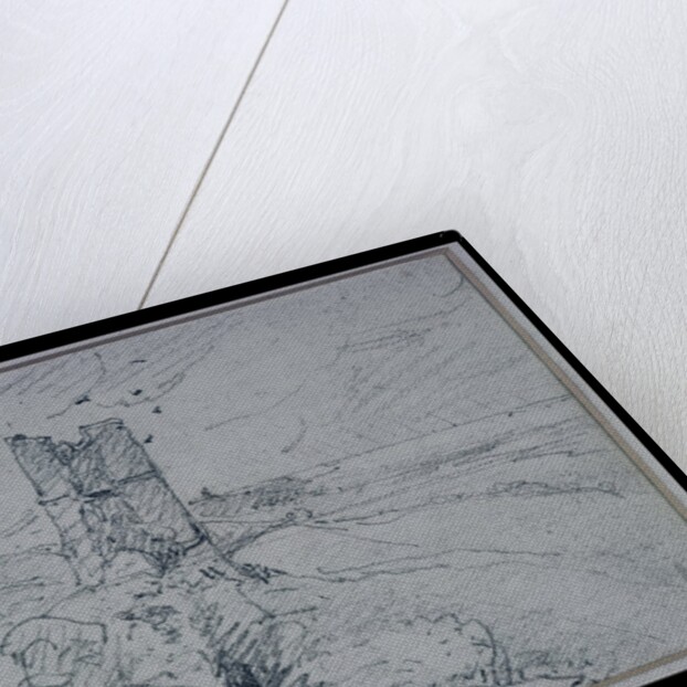 Cottages on a High Bank, 1834 by John Constable