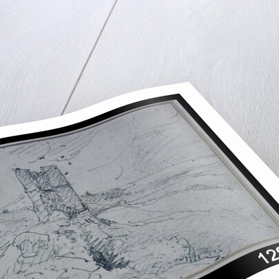 Cottages on a High Bank, 1834 by John Constable