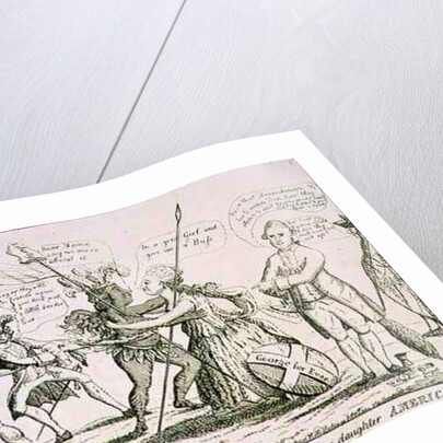 The Reconciliation Between Britannia and her Daughter America, pub. by W. Richardson, 11th May 1782 by Thomas Colley