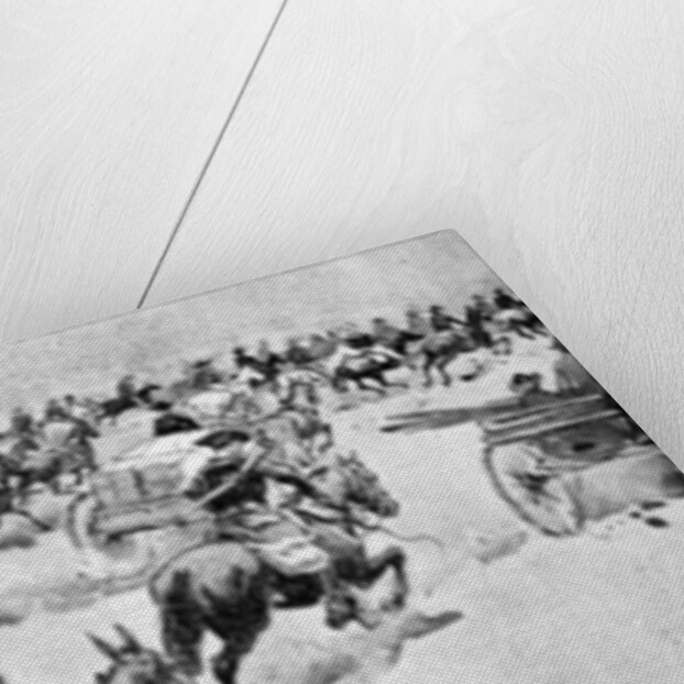 The Grand Rush at Noon of 16th September: Looking East Along the South Line of Indian School Reserve, 1893 by V. Perard