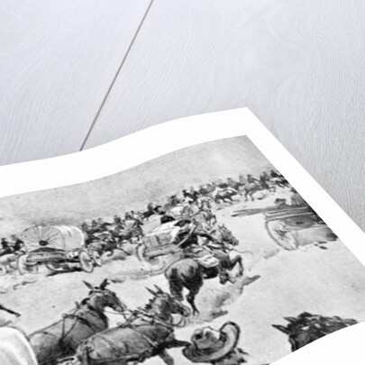 The Grand Rush at Noon of 16th September: Looking East Along the South Line of Indian School Reserve, 1893 by V. Perard