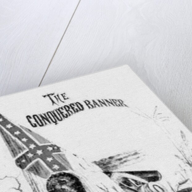 Sheet Music Cover for 'The Conquered Banner', poem by Moina, music by La Hache, pub. by A. E. Blackmar, 1862 by American School