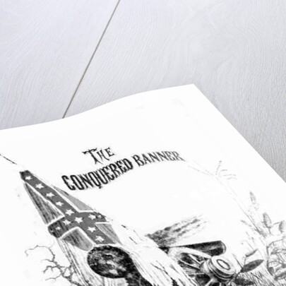 Sheet Music Cover for 'The Conquered Banner', poem by Moina, music by La Hache, pub. by A. E. Blackmar, 1862 by American School