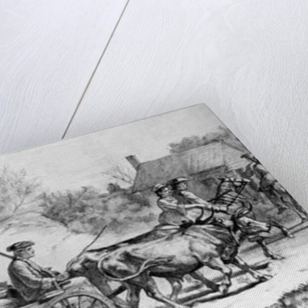 Going to Meeting in 1776, 1876 by American School