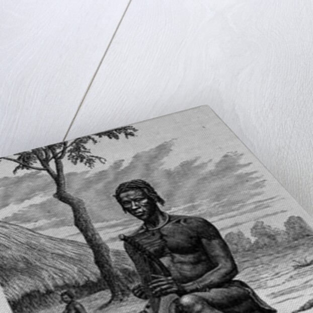 A Harp Player of the Azandeh or Nyam-Nyams by Richard Buchta