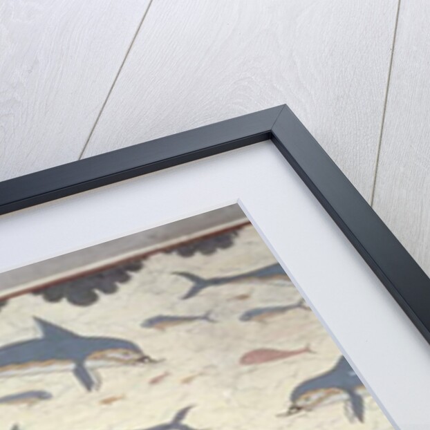 The Dolphin Frescoes in the Queen's Bathroom, Palace of Minos, Knossos, Crete, 1600-1400 BC by Minoan Minoan