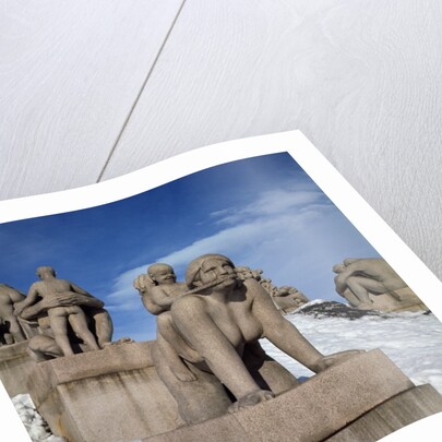 Motherhood, or Woman with Two Children riding on her Back by Gustav Vigeland